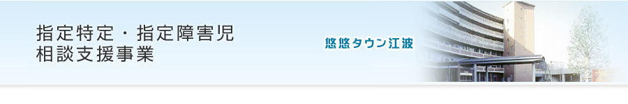 特定指定・特定障害児　相談支援事業